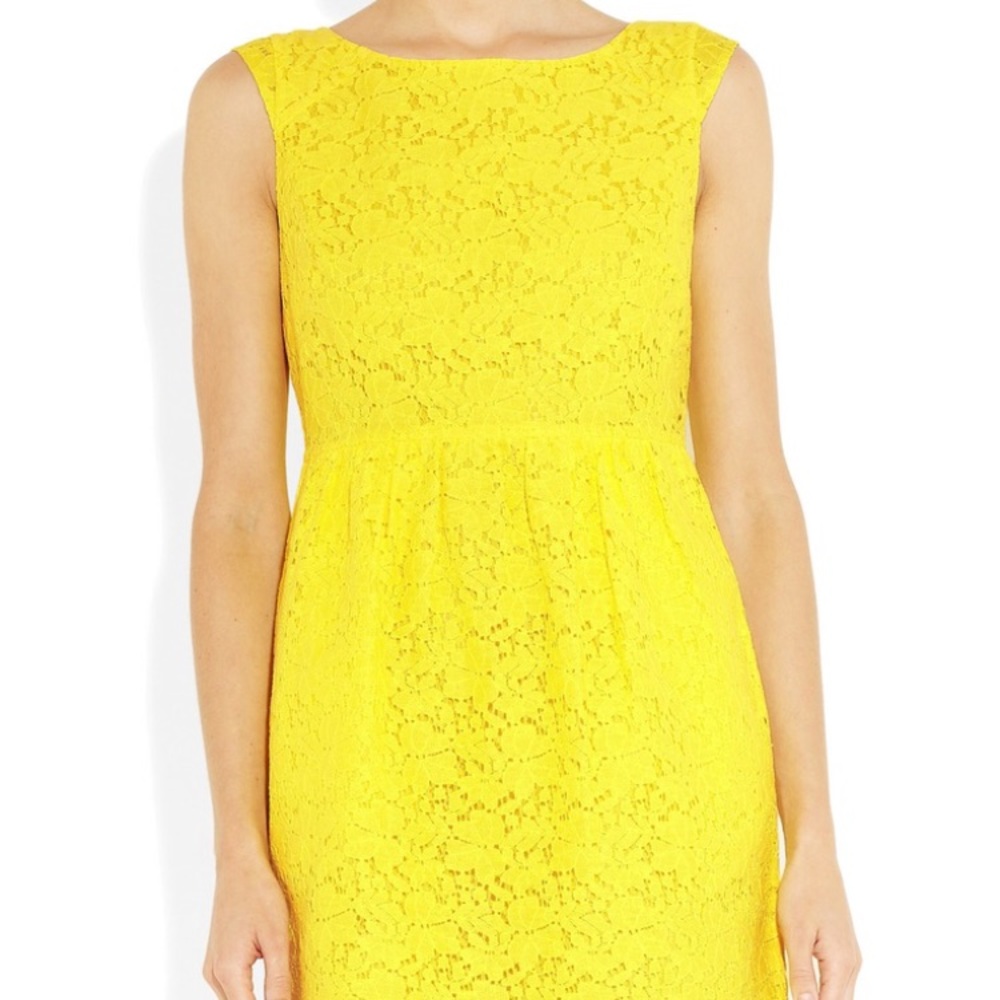 J.Crew Yellow Lace Dress